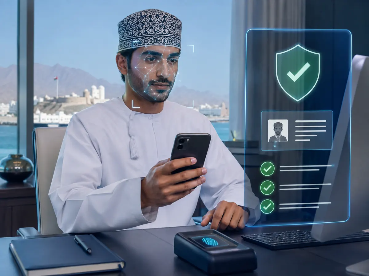 الذكاء الاصطناعي يتحقق من بطاقة عُمانية وصورة ذاتية